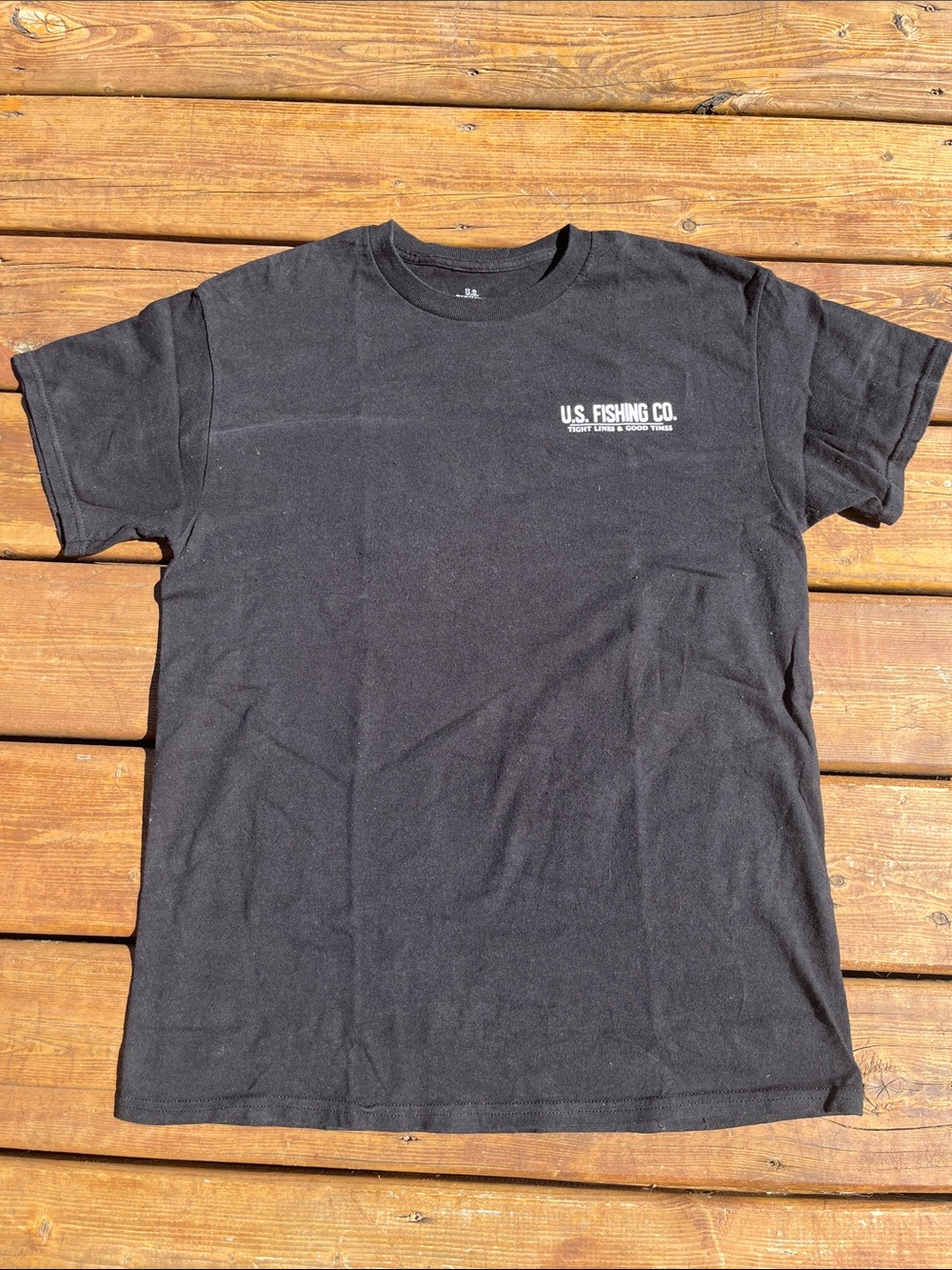 U.S Fishing Co. Black graphic tee